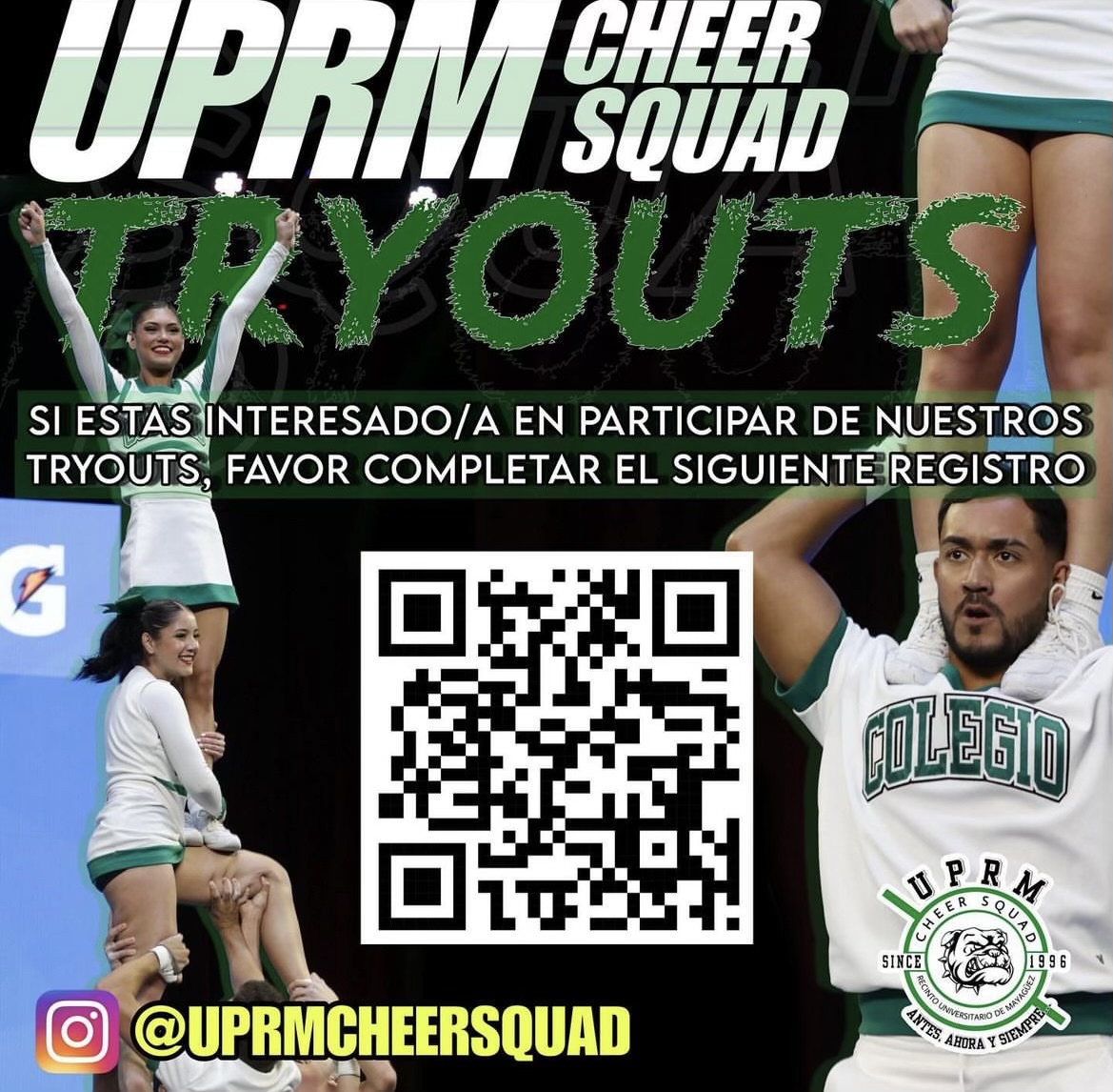 UPRM Cheer Squad Tryout Departamento de Actividades Atléticas