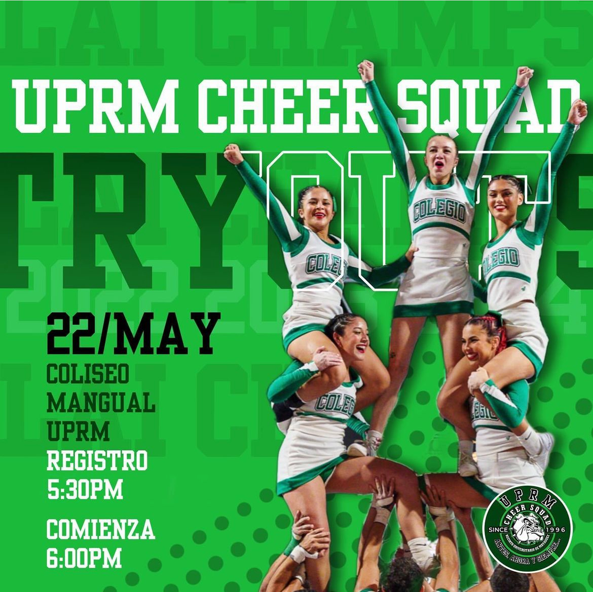 UPRM Cheer Squad Tryout Departamento de Actividades Atléticas