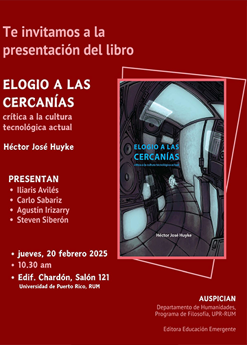 Presentación de libro:  Elogio a las cercanías