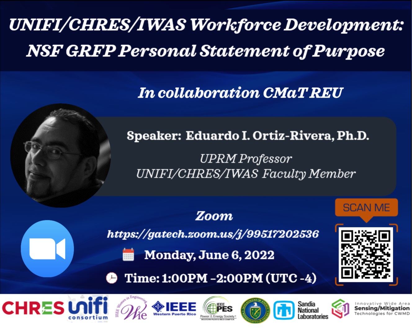 DHS ARI IWAS Webinar on NSF GRFP Personal Statement of Purpose Center