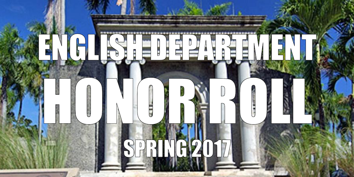 Congratulations to our Honor Roll Students! - English Department - UPRM