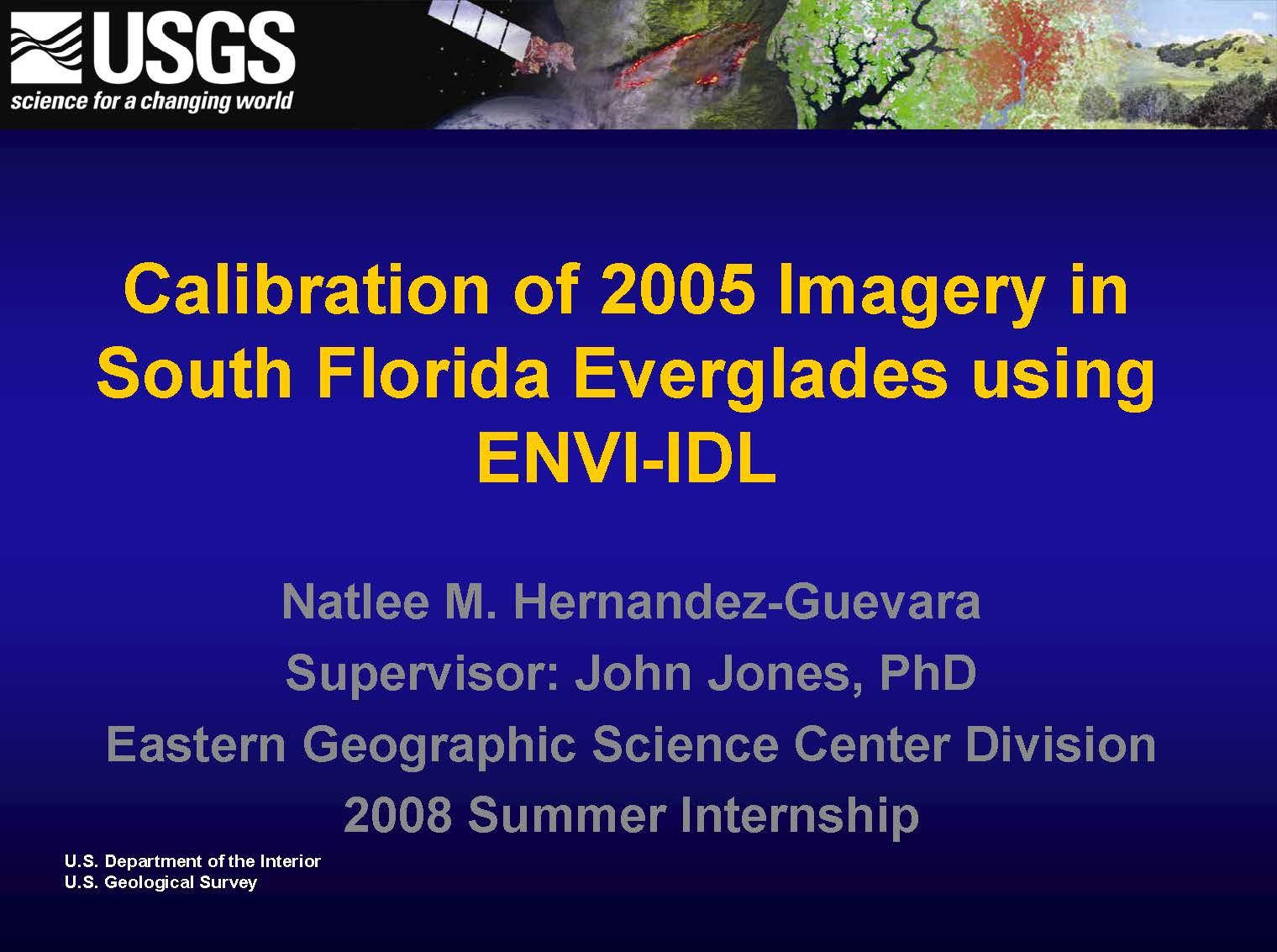 Natlee Hernández makes a USGS summer internship GERS Lab