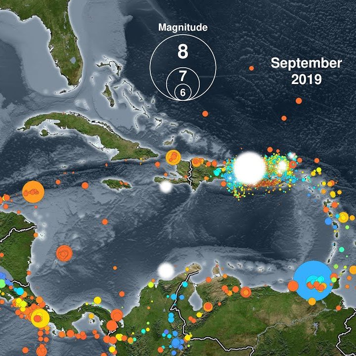 Earthquakes of the Caribbean 1918 2019 Department of Civil