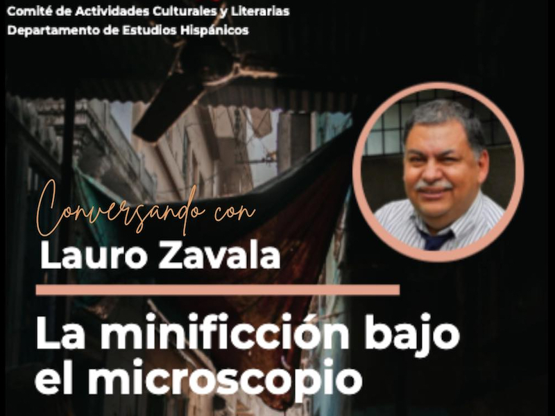 El Departamento de Estudios Hispánicos del Recinto Universitario de Mayagüez realizó el evento Conversando con Lauro Zavala: La minificción bajo el microscopio. Foto suministrada